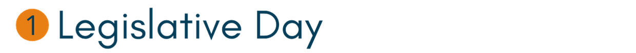 1. Legislative Day