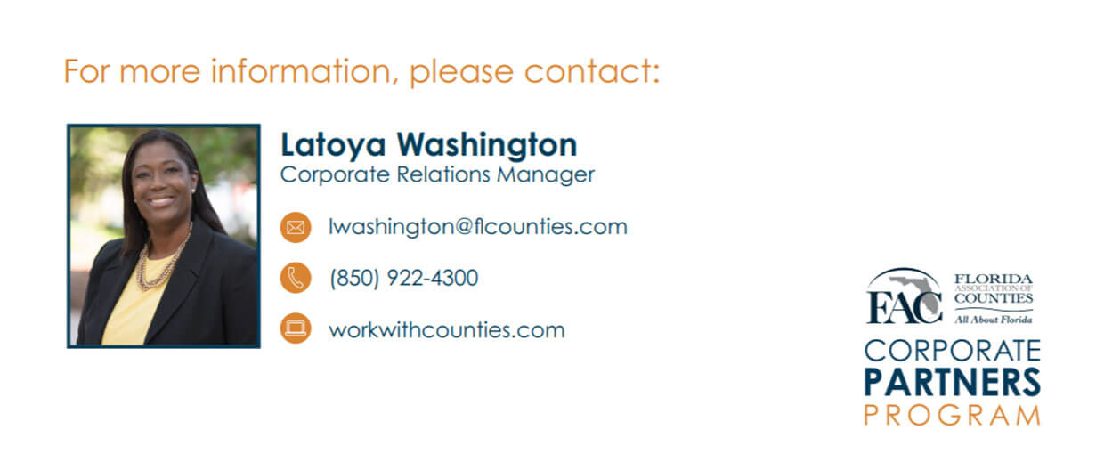 To sign up for more information, please contact Latoya Washington at 850-922-4300