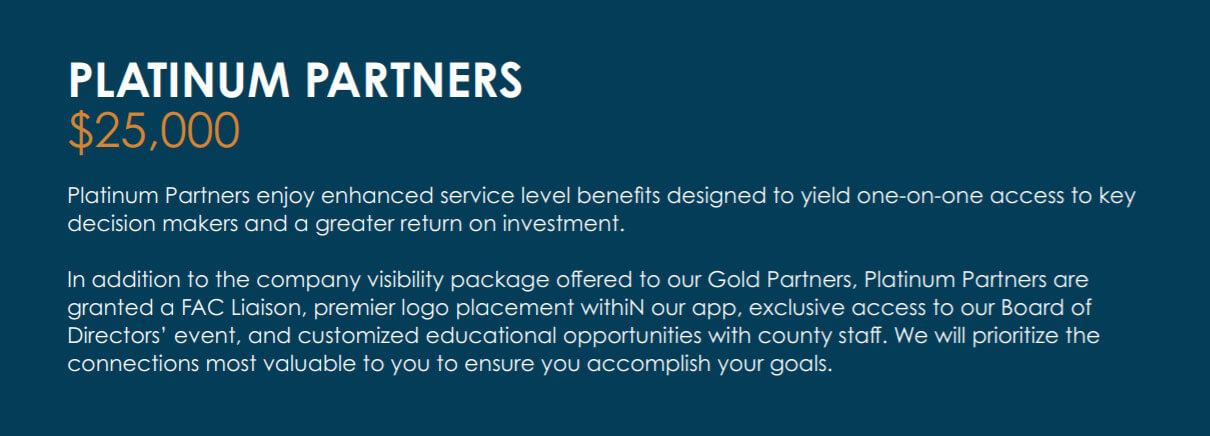 Platinum Partners - $25,000