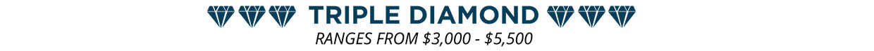 Triple Diamond: Ranges from $3,000 - $5,500