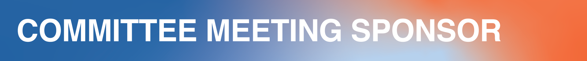 Committee Meeting Sponsor